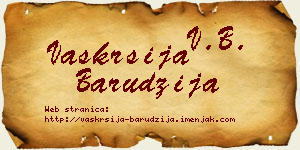 Vaskrsija Barudžija vizit kartica